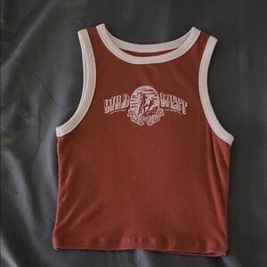 Maroon Hollister tank top